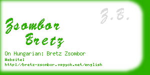 zsombor bretz business card